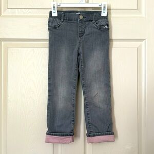 Baby Gap size 5 jersey lined grey jeans